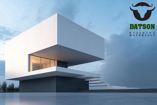 use of white cement in architecture