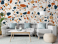 Application of white cement in interior design